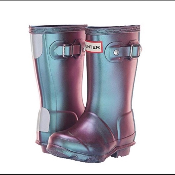 iridescent wellies